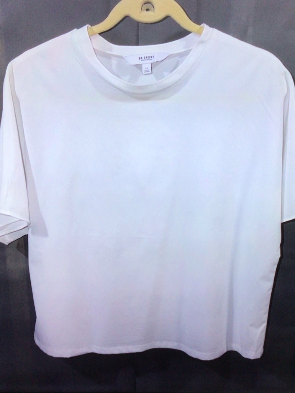 Banana Republic White Short-Sleeve Crewneck Tee
